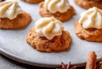 Velvet Pumpkin Ricotta Cookies with Cream Cheese Frosting