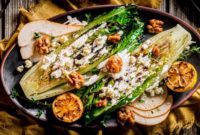 Charred Romaine and Sweet Pear Steakhouse Salad