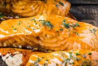 Sunshine Glazed Grilled Salmon