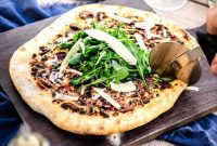 Decadent White Truffle Mushroom Pizza