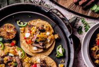 Sizzling Skirt Steak Street Tacos