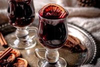 Decadent Amaretto Brandy Mulled Wine
