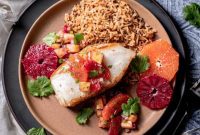 Zesty Sea Bass with Seasonal Citrus Salsa