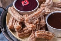 Decadent Homemade Churros with Baileys Chocolate Dip