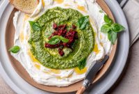 Silky Ricotta with Sun-Kissed Pesto