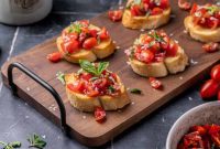 Effortless Bruschetta with Marinated Tomatoes and Balsamic Drizzle