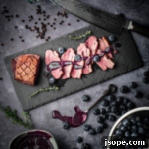 Blueberry Thyme Red Wine Reduction