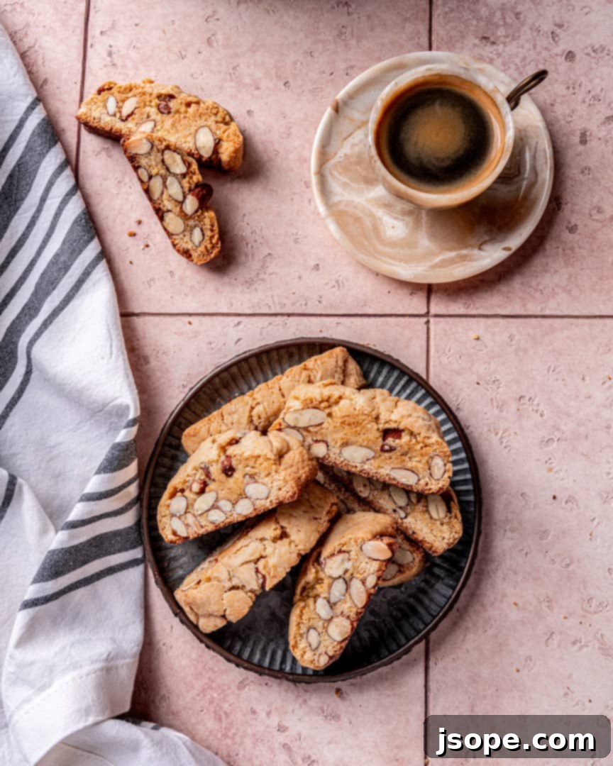 Classic Homemade Italian Almond Biscotti 5 Almond Biscotti
