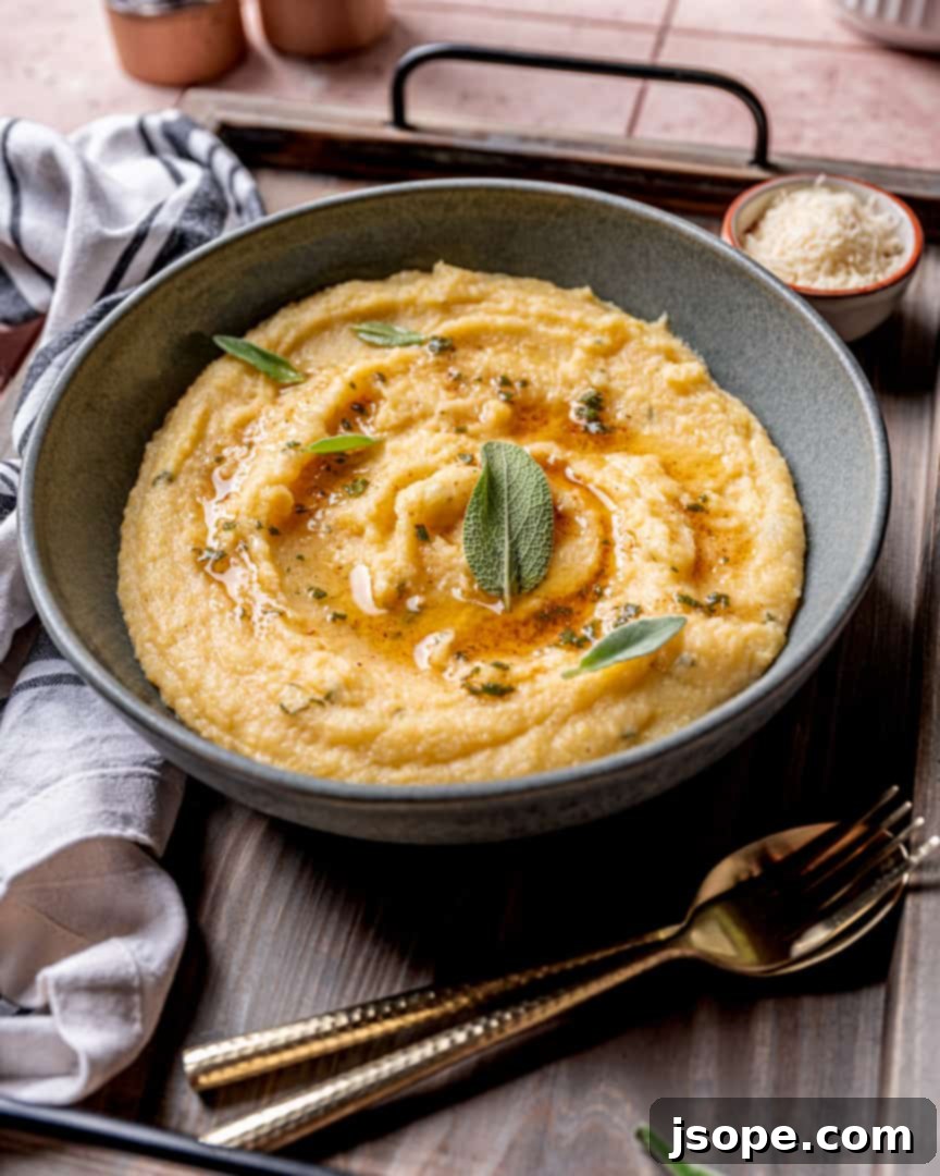 Brown Butter and Sage Polenta