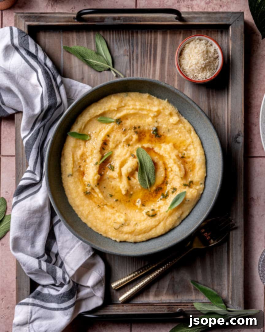 Brown Butter and Sage Polenta