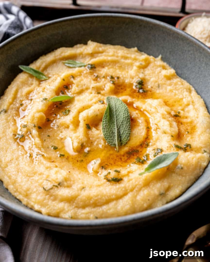 Brown Butter and Sage Polenta