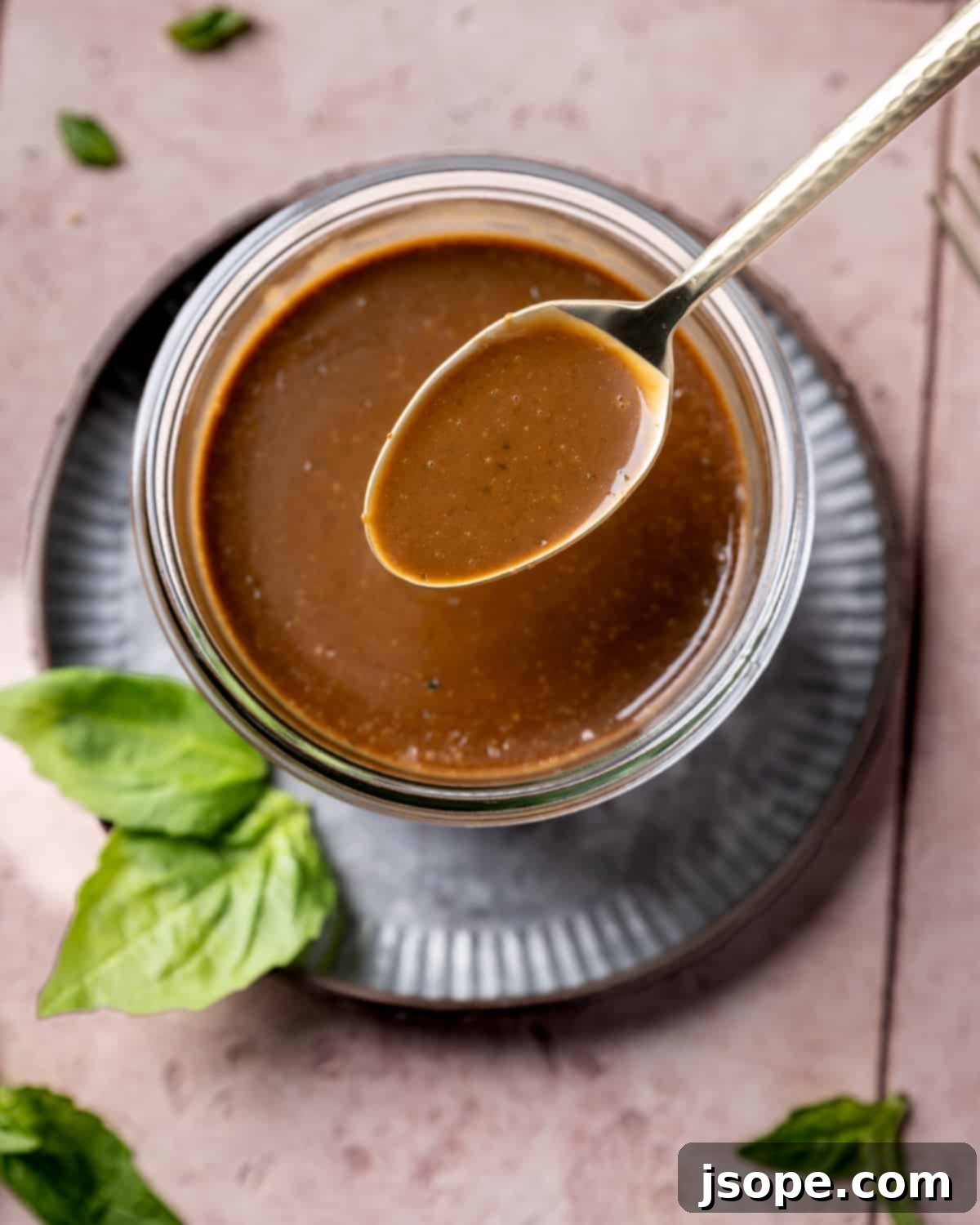Fresh Basil Balsamic Vinaigrette