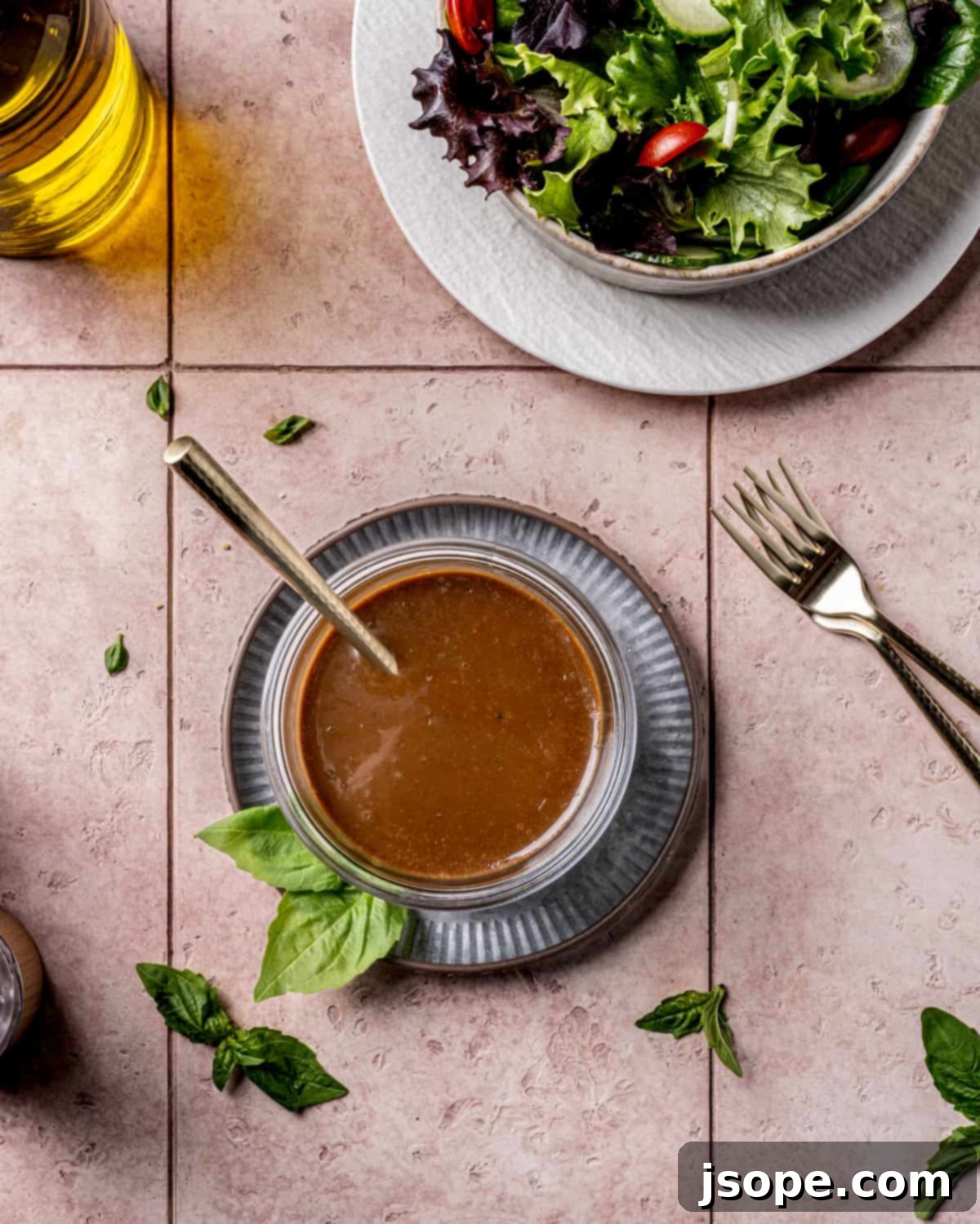Fresh Basil Balsamic Vinaigrette