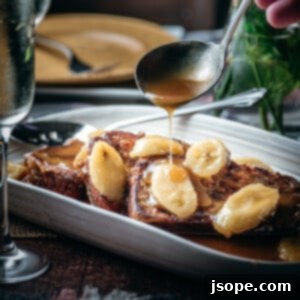 Banana Bread French Toast Bananas Foster Style
