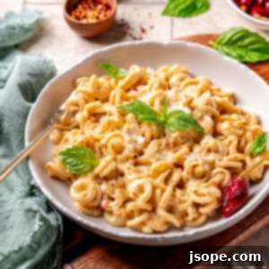 Spicy Calabrian Chili Alfredo Sauce with Trottole Pasta