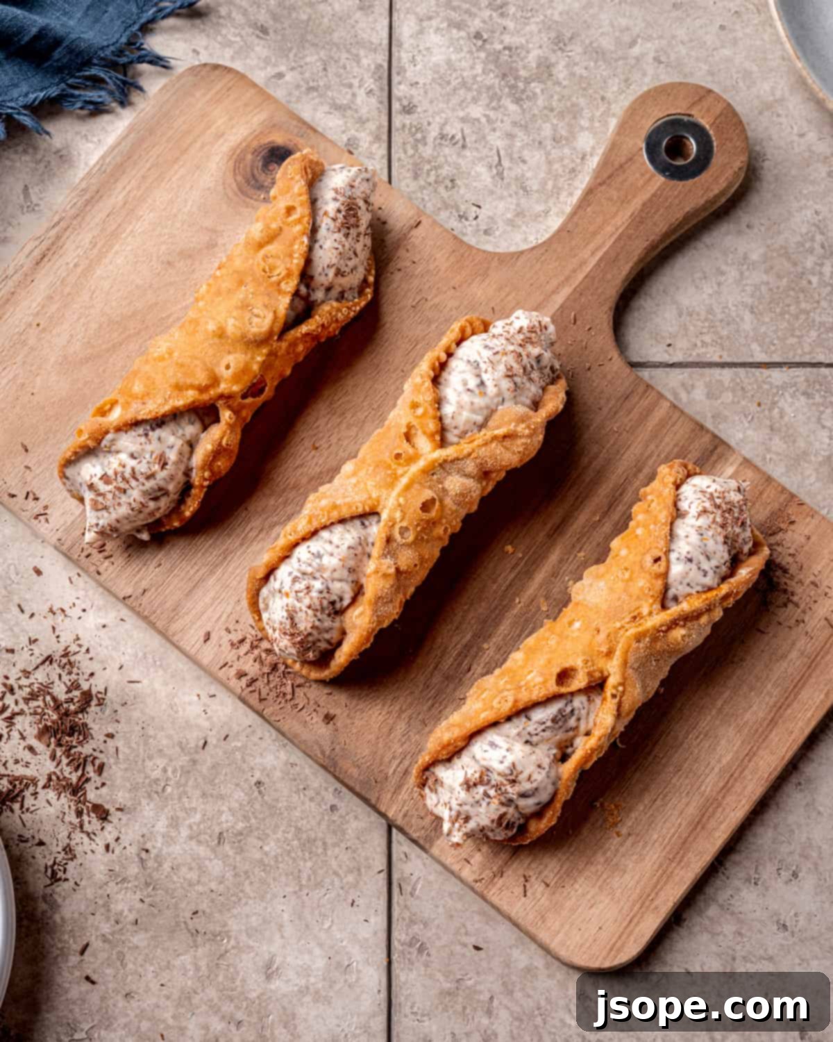 Chocolate Orange Italian Cannoli (Easy Homemade Recipe) - Ingredients