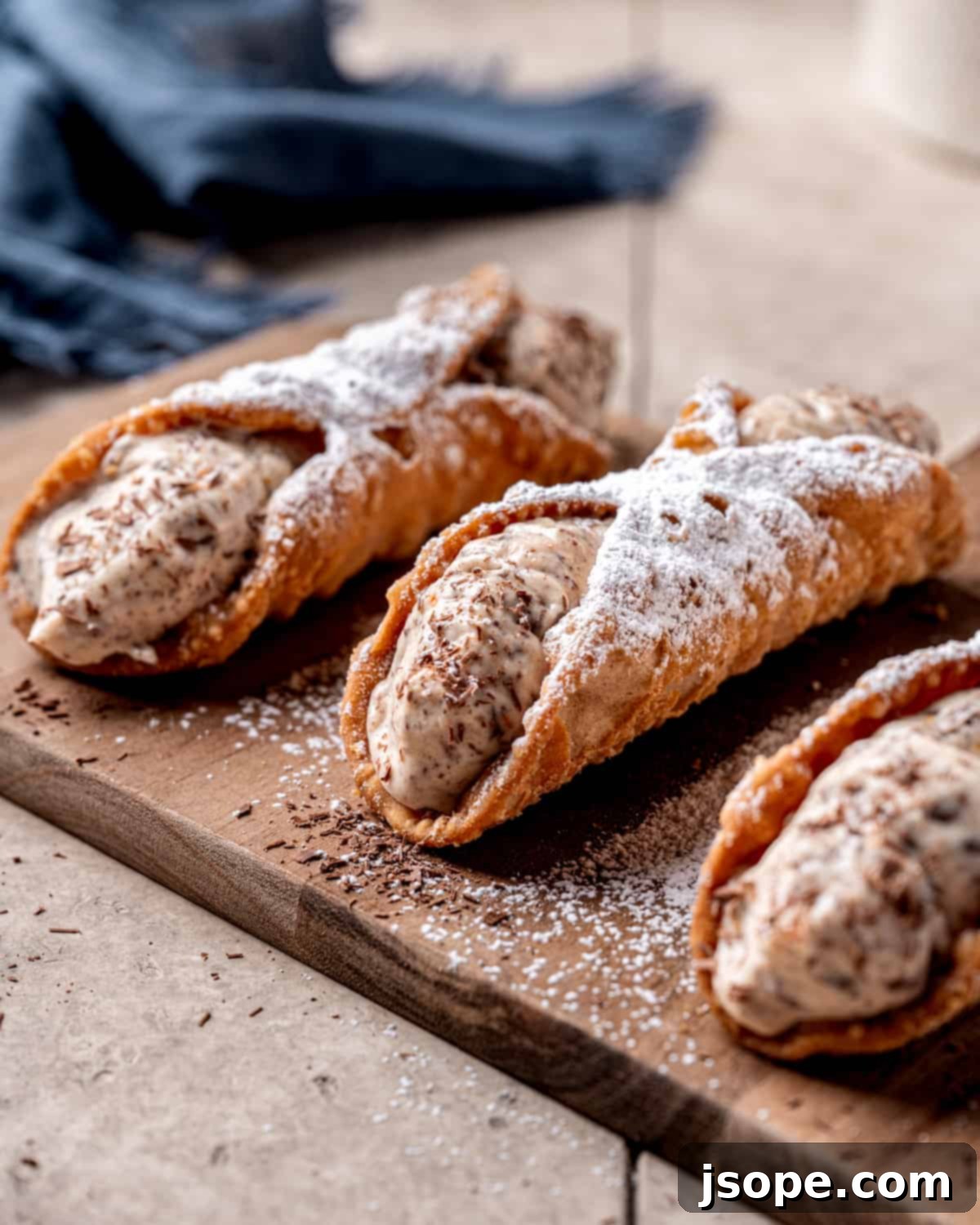 Chocolate Orange Italian Cannoli (Easy Homemade Recipe) - Filled Cannoli