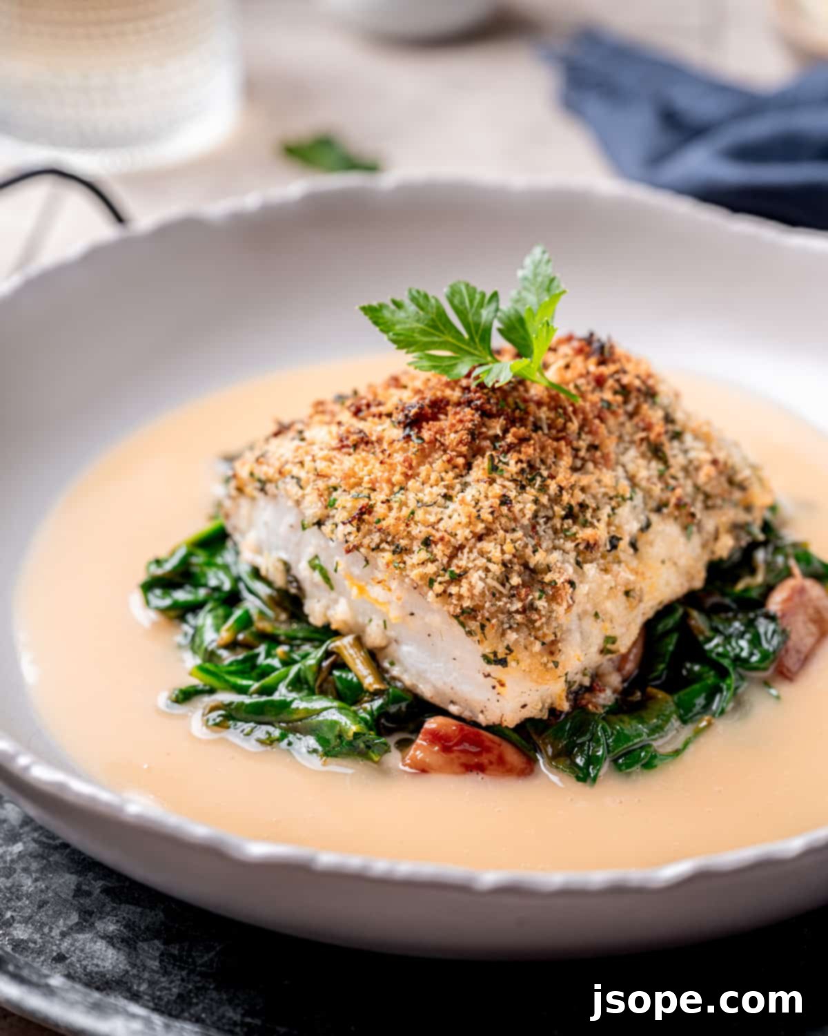 Crispy Parmesan Crusted Baked Cod Recipe ingredients laid out.