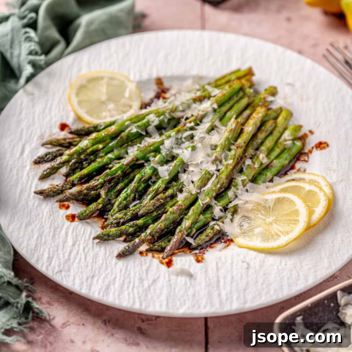 Easy Sautéed Balsamic Asparagus with Parmesan