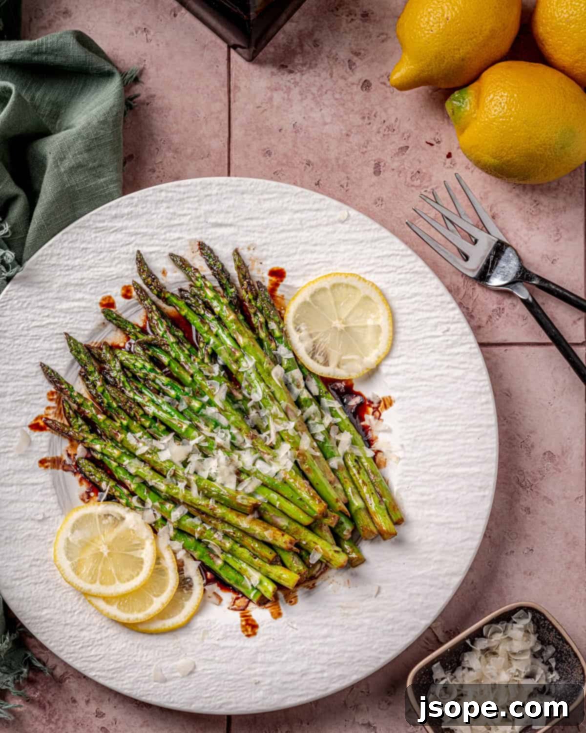 Easy Sautéed Balsamic Asparagus with Parmesan