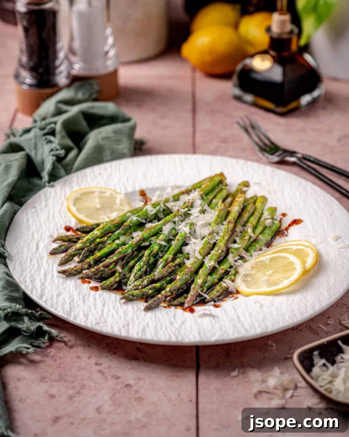 Easy Sautéed Balsamic Asparagus with Parmesan