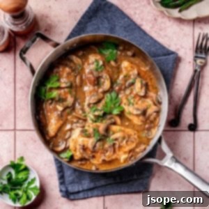 Chicken with Mushroom Marsala Sauce (Pollo al Marsala)