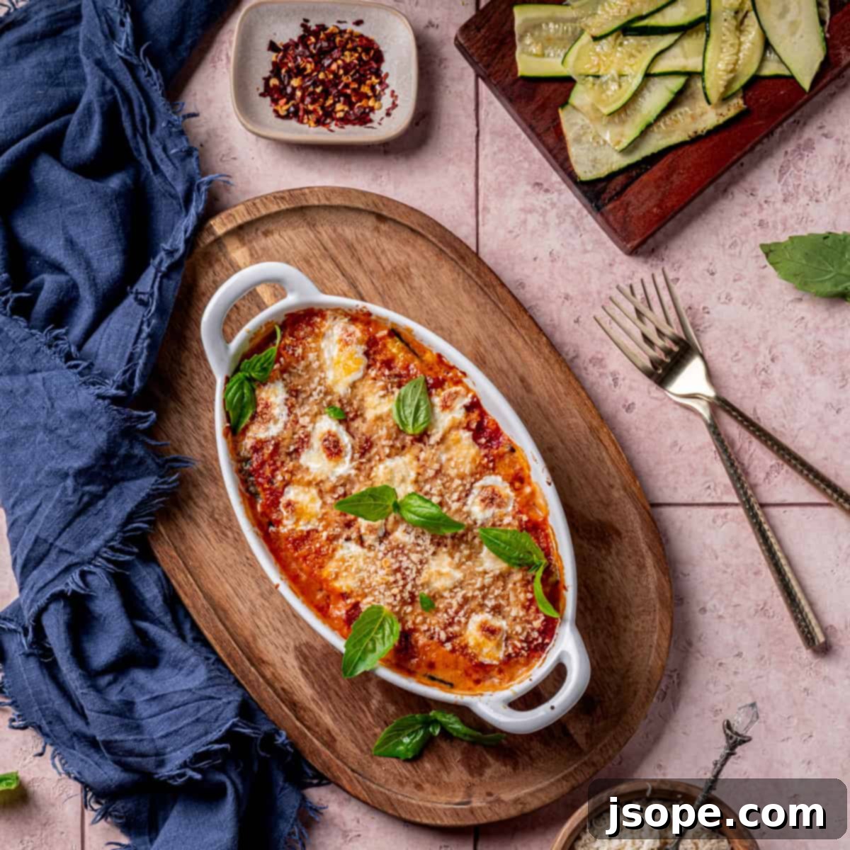 Baked Zucchini Parmigiana