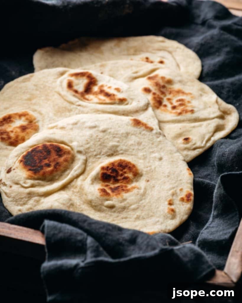 Delicious Sourdough Tortillas made from discard