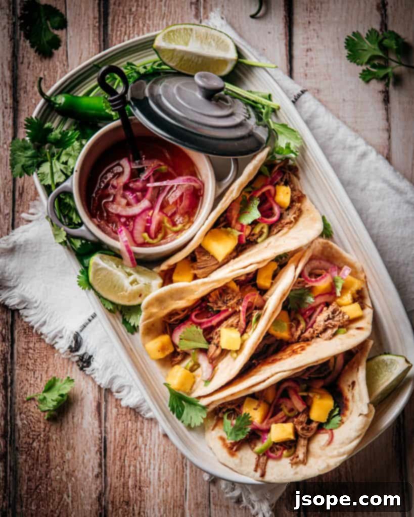 Polynesian Pulled Pork Tacos