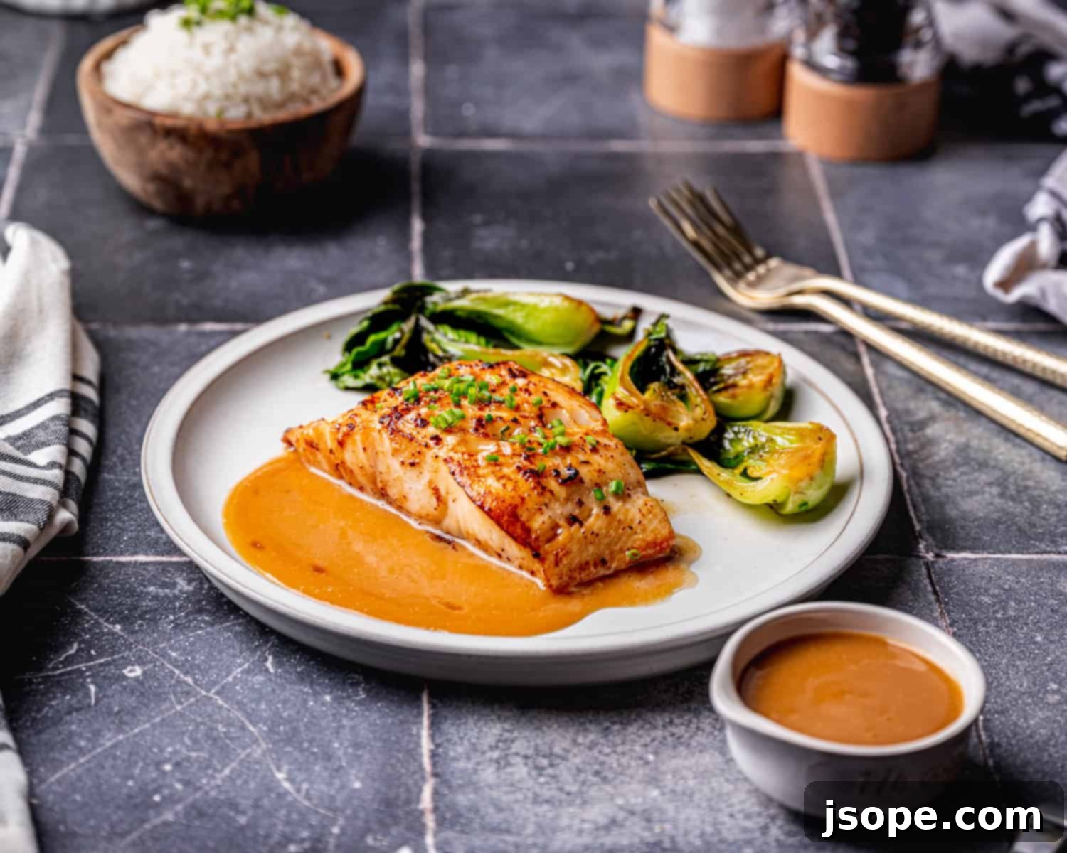 Black Cod with Miso Butter Sauce (horizontal image)