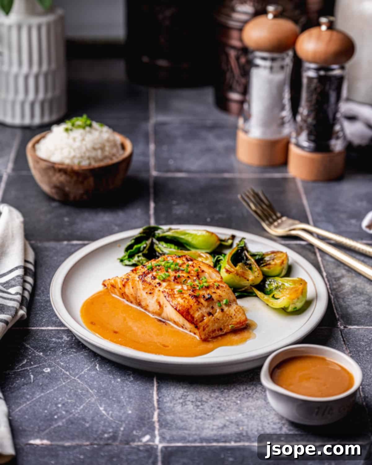 Roasted Black Cod with Miso Butter Sauce