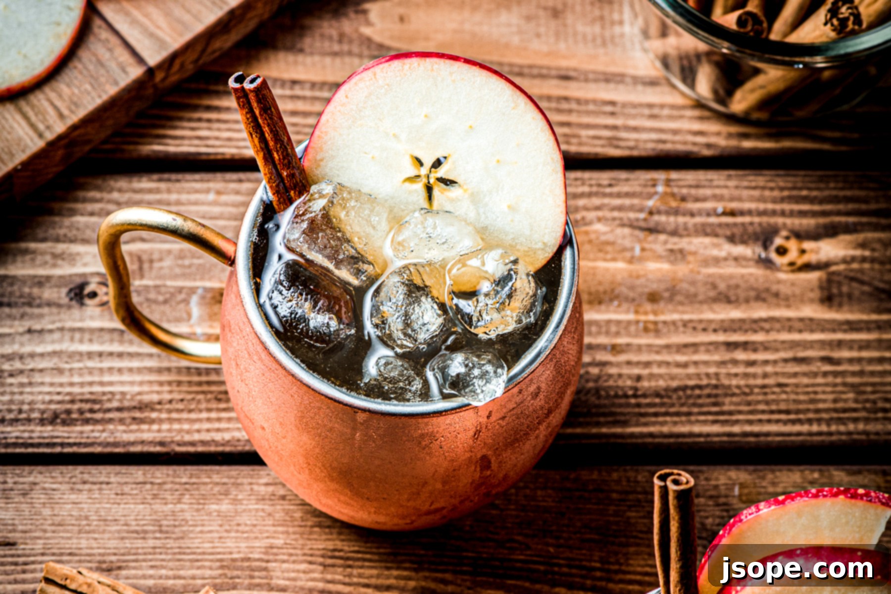 Spiced Apple Cider Moscow Mule