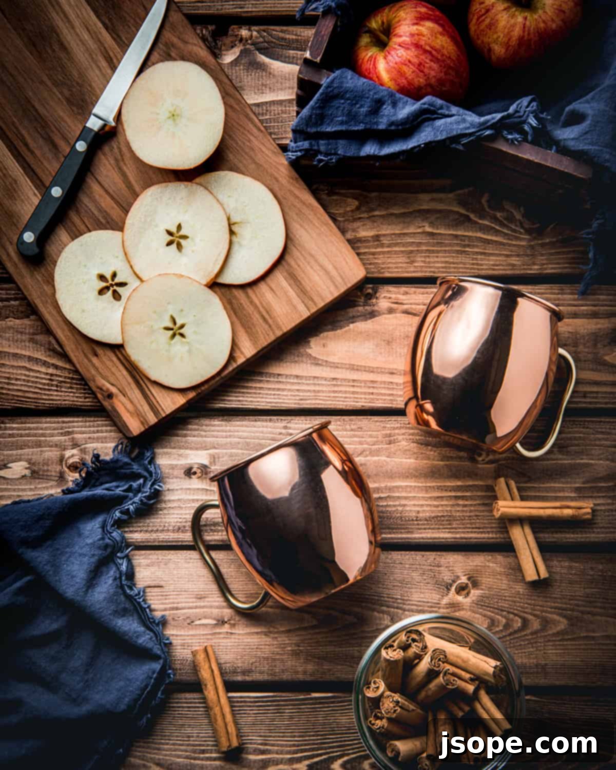 Spiced Apple Cider Moscow Mules