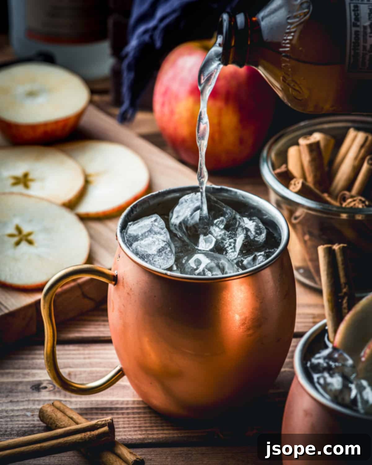 Spiced Apple Cider Moscow Mule