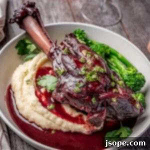 Red Wine Braised Lamb Shanks