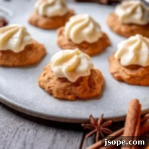 Soft Pumpkin Ricotta Cookies with Cream Cheese Frosting