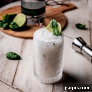 Shimmy Shimmy Coconut Basil Lime Gin Cocktail