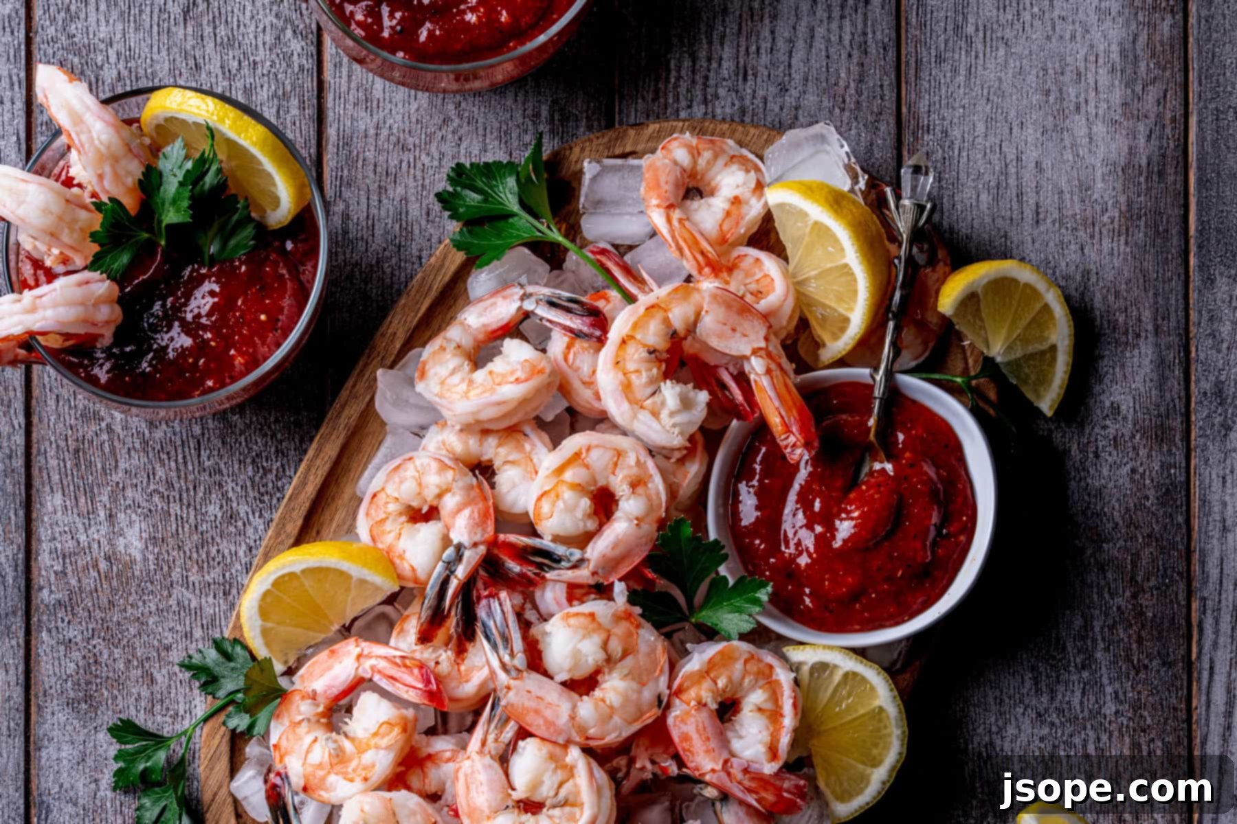 Shrimp Cocktail with Homemade Horseradish Cocktail Sauce