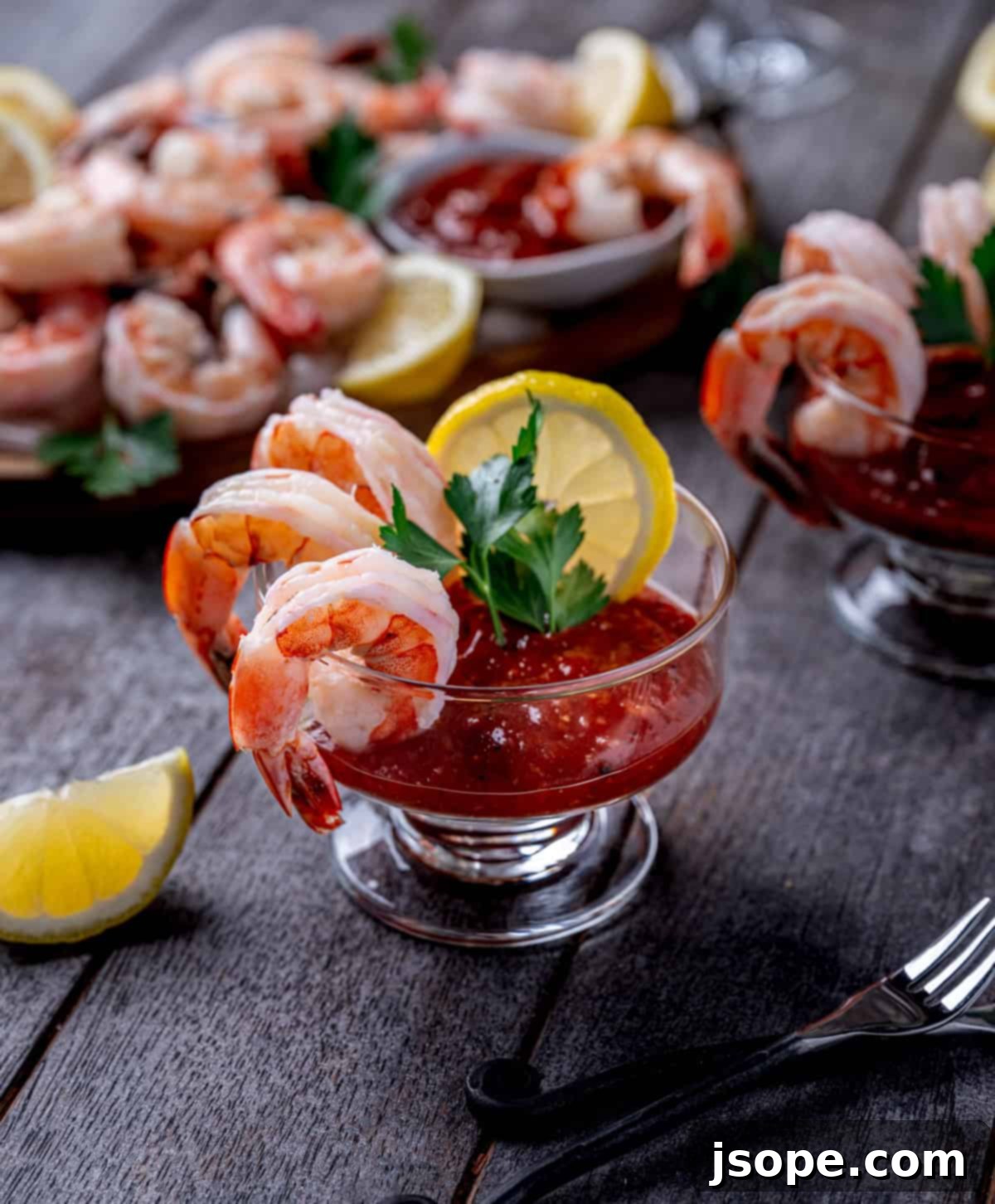 Shrimp Cocktail with Homemade Horseradish Cocktail Sauce