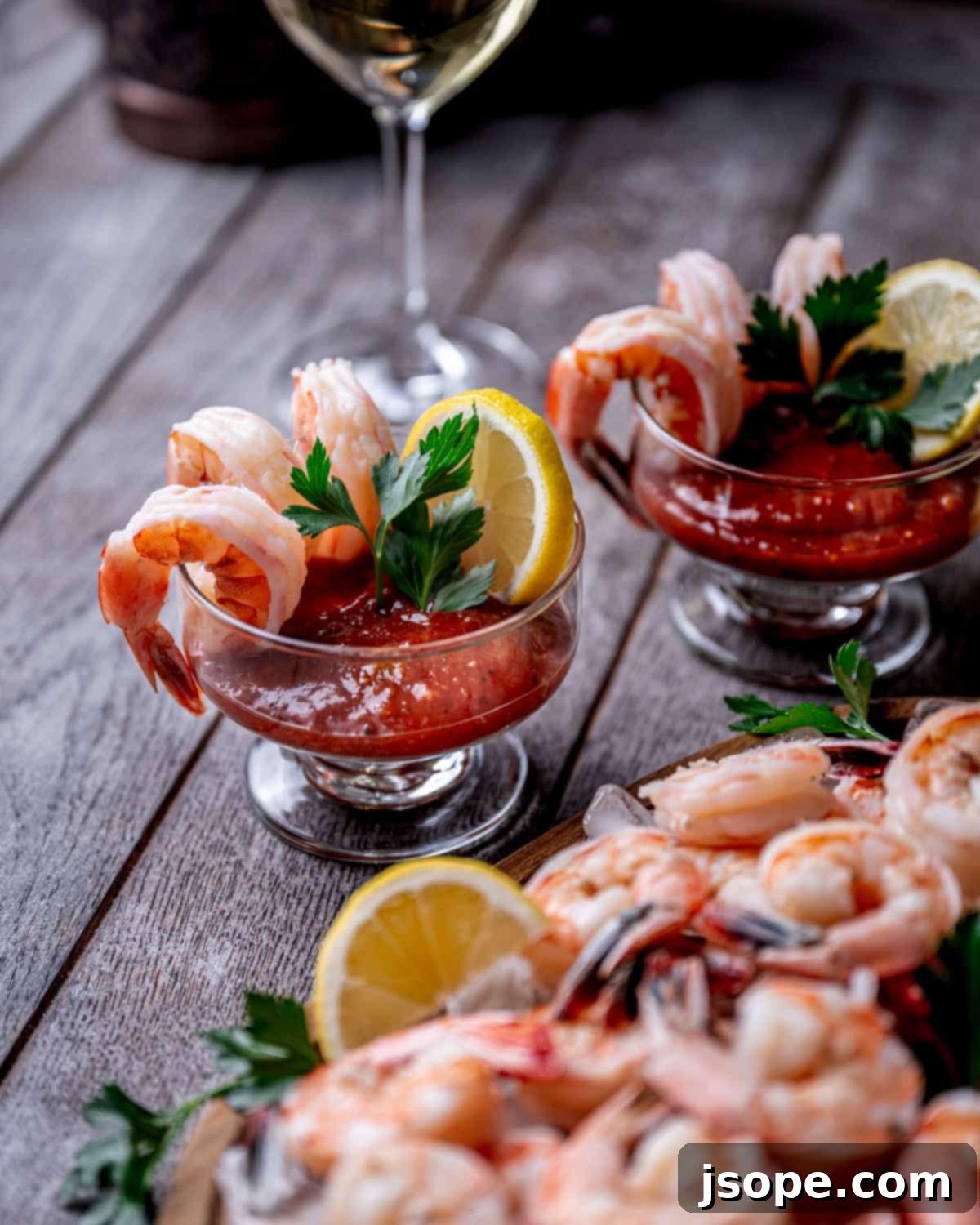 Shrimp Cocktail with Homemade Horseradish Cocktail Sauce