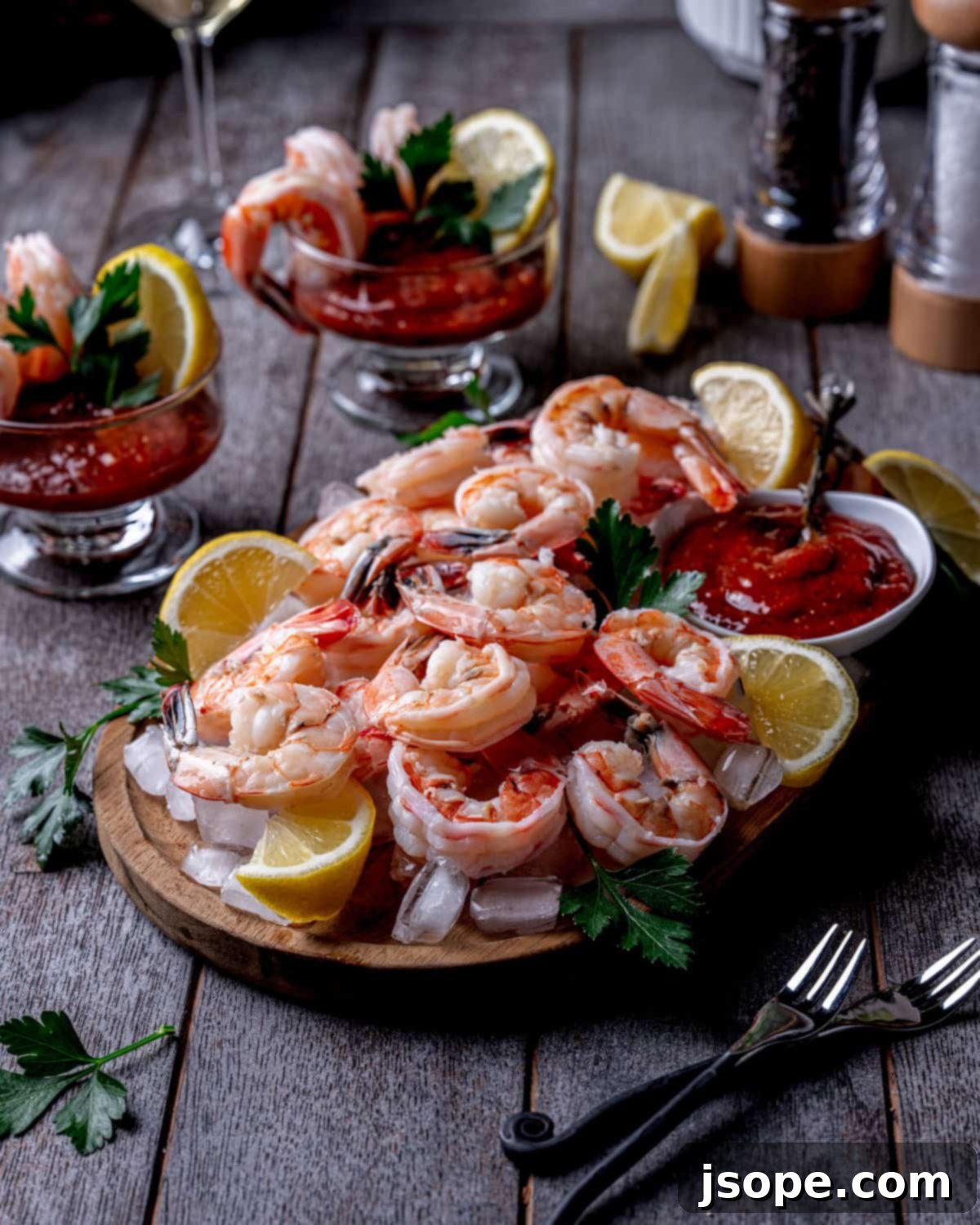 Shrimp Cocktail with Homemade Horseradish Cocktail Sauce