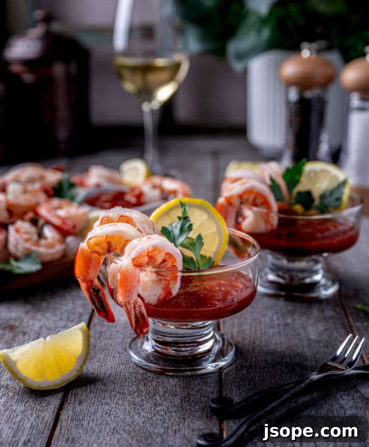 Shrimp Cocktail with Homemade Horseradish Cocktail Sauce
