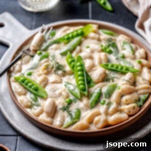 Spring Gnocchi with Crisp Sugar Snap Peas and Creamy Dill Sauce 10 Spring Gnocchi with Sugar Snap Peas and Dill Cream Sauce