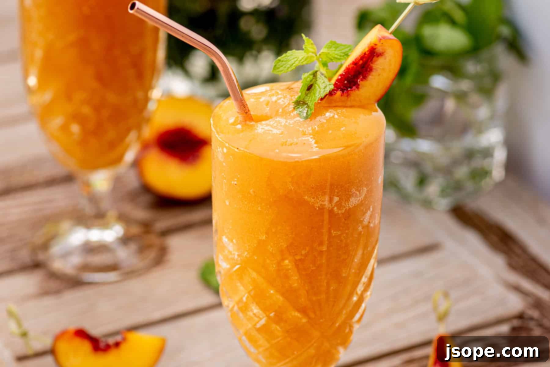 Peach Elderflower Frosé