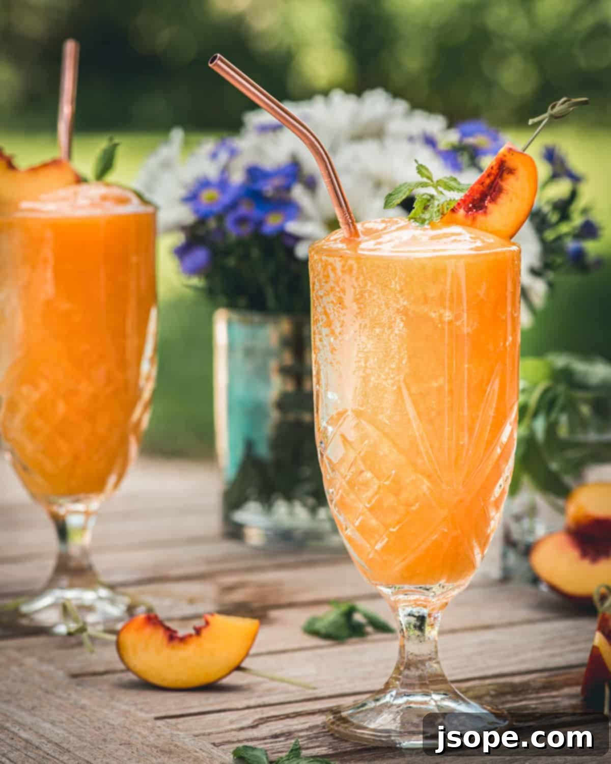 Peach Elderflower Frosé