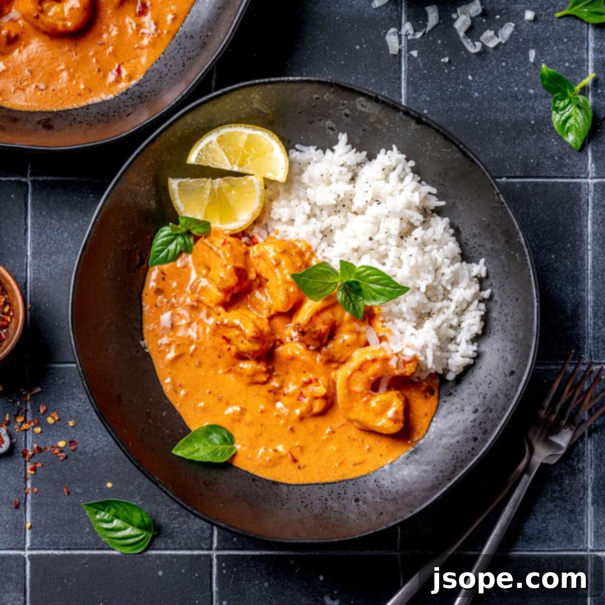 Shrimp with Spicy Vodka Sauce