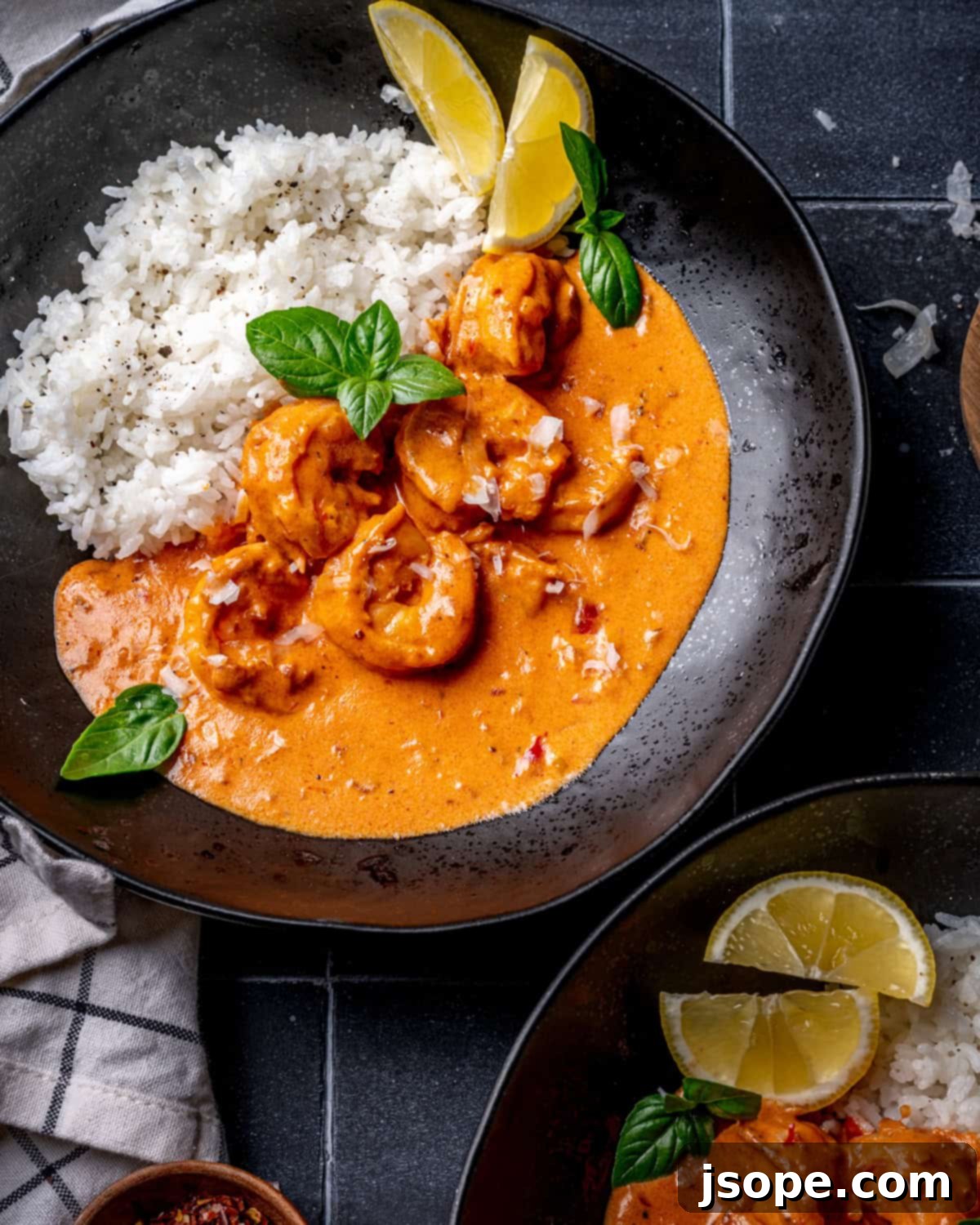 Shrimp with Spicy Vodka Sauce