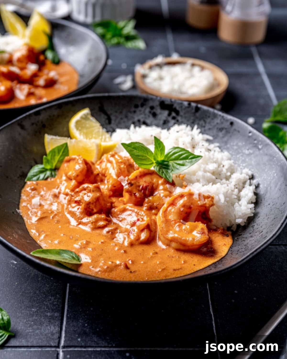 Shrimp with Spicy Vodka Sauce