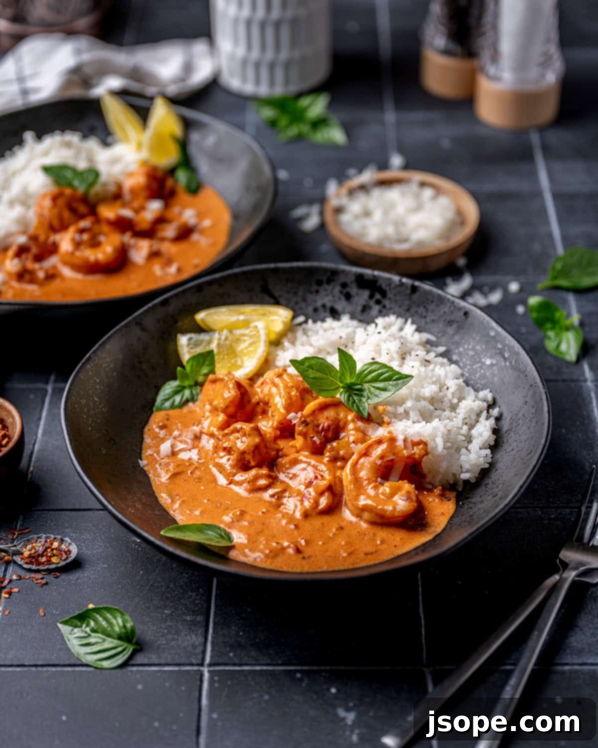 Shrimp with Spicy Vodka Sauce