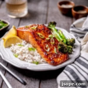 Bourbon Brown Sugar Glazed Baked Salmon 7 Bourbon Brown Sugar Glazed Salmon